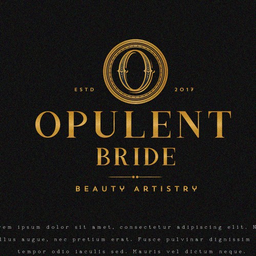 Wedding photography logo with the title 'Logo for Opulent Bride'