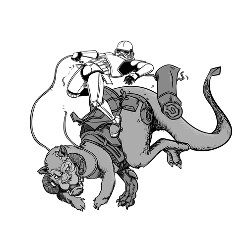 Star Wars t-shirt with the title 'Tshirt design for star wars themed contest'