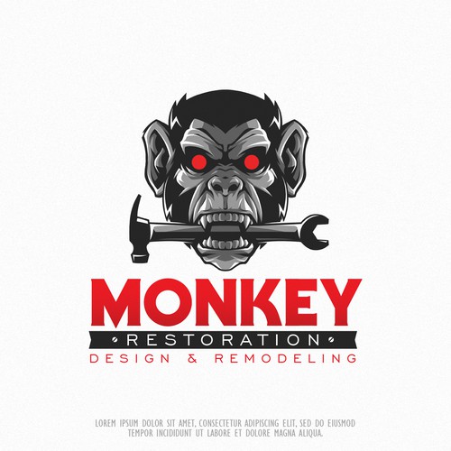 Remodeling logo with the title 'Restoration logo'