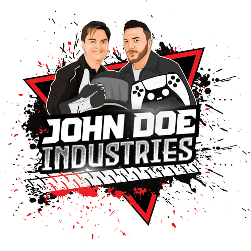 Instagram logo with the title 'Bold John Doe Industries logo'