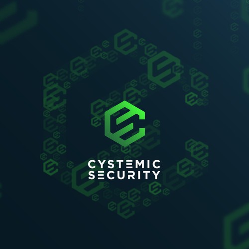 Cyber security logo with the title 'Cystemic Security Logo concept'