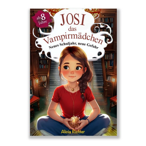 German book cover with the title 'Josi Das Vampirmädchen'