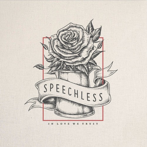 Engraving logo with the title 'Vintage engraved drawing for bouquet shop'