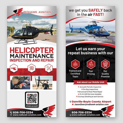 Rack card design with the title 'Rack Card Design'