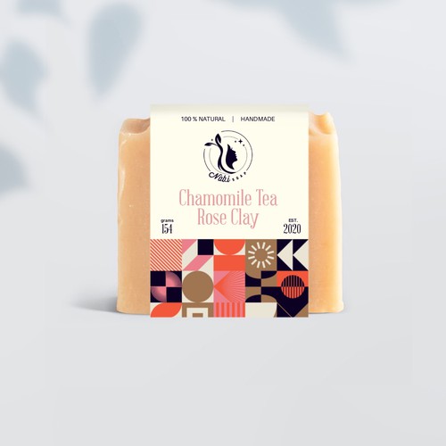 Art Deco label with the title 'Luxury Soap Label'