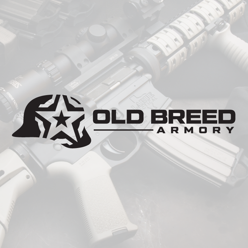 Patriot logo with the title 'Logo design for "Old Breed Armory"'