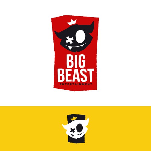 Monster logo with the title 'Bold logo Big Beast'