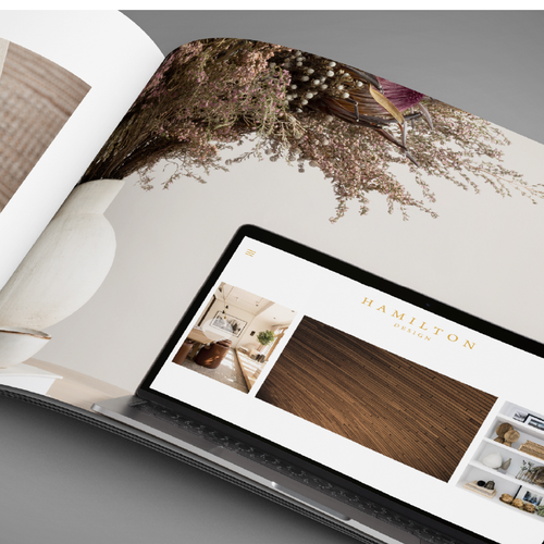 Stationery brand with the title 'Hamilton Design'