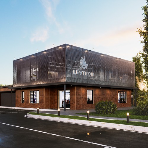 Exterior design with the title '3D Exterior Render'