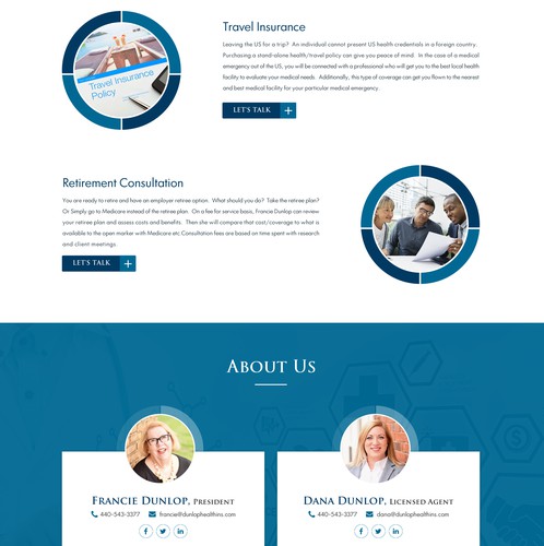 Insurance website with the title 'Modern/business professional look Medical Insurance website'
