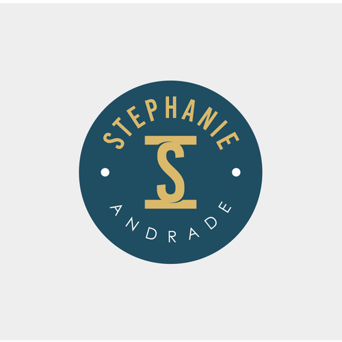 Masculine brand with the title 'Stephanie andrade "logo design'