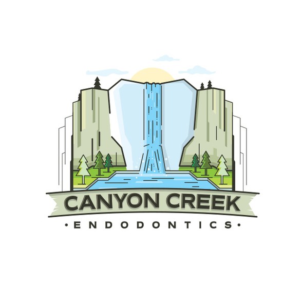 Waterfall logo with the title 'Canyon Creek Endodontics'