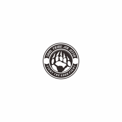 Patch logo with the title 'Jiu Jitsu School Logo'