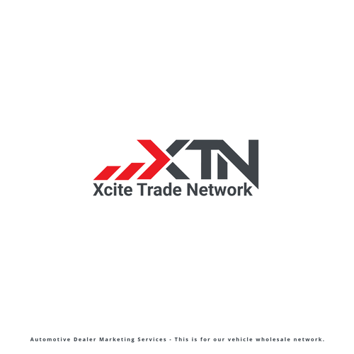Automotive brand with the title 'Logo Concept Automotive Network XTN'