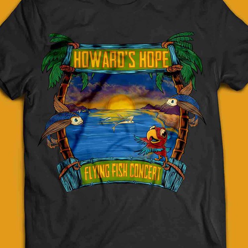 Beach t-shirt with the title 'beach tshirt design'