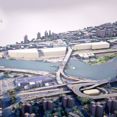 Building artwork with the title 'Distribution Center'