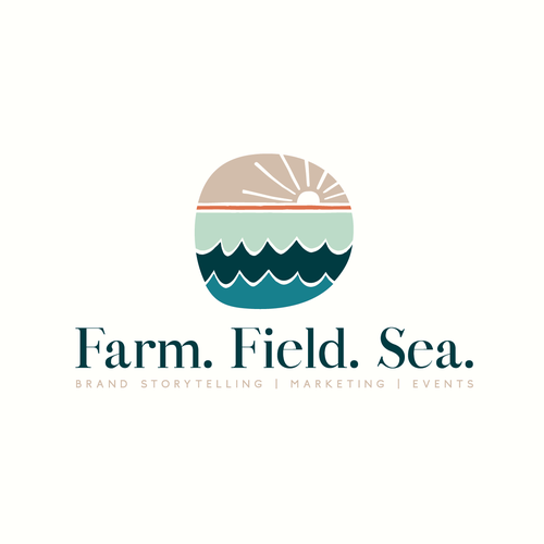 Sea logo with the title 'Brand Identity for Farm. Field. Sea.'