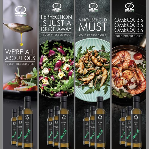 Salad design with the title 'Ads for food magazine'