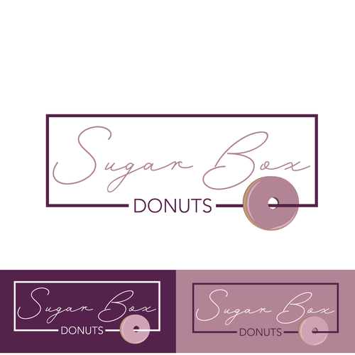 Donut  logo with the title 'Fun Logo Concept for Donut Shop'