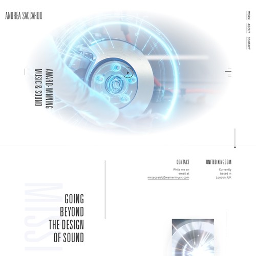 Sleek website with the title 'Producer/Agency website'