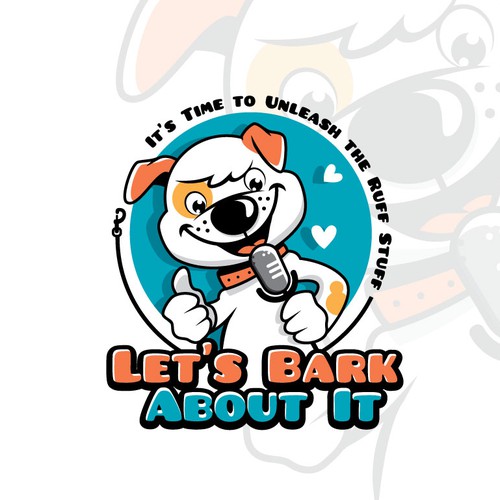 Best logo with the title 'Dog Podcast'