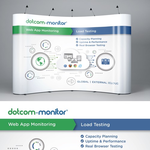 Booth design with the title 'Tech Tradeshow Booth'