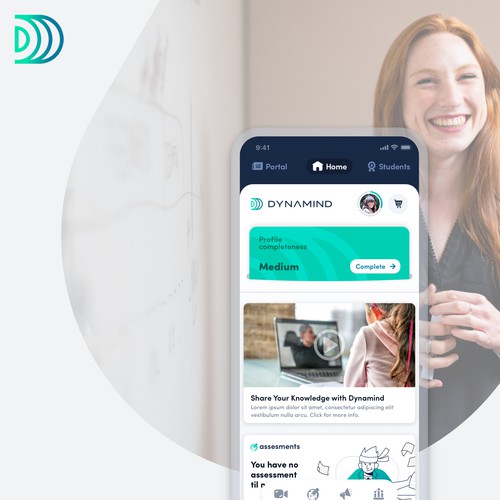 E-learning design with the title 'Digital Marketplace for Education and Learning'