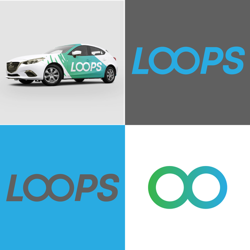 Uber design with the title 'Loops Logo'