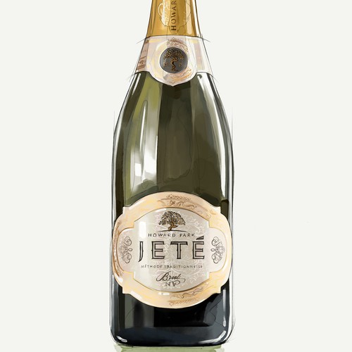 Wine illustration with the title 'illustration of a wine bottle'