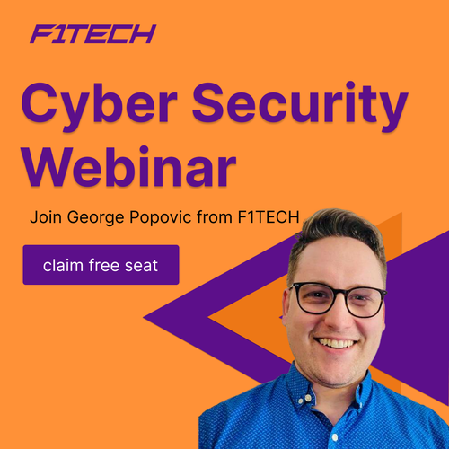 Webinar design with the title 'fintech'