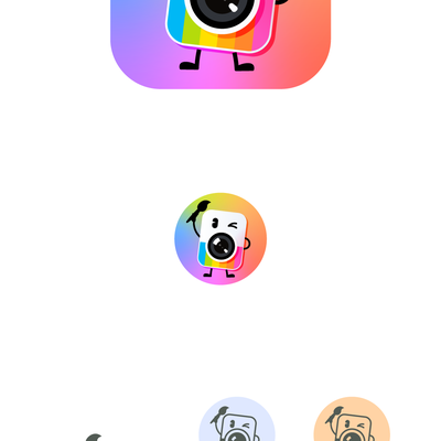 Playful Camera Character App Icon