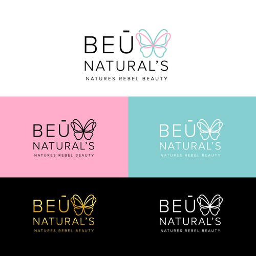 Makeup design with the title 'Beū Natural’s '