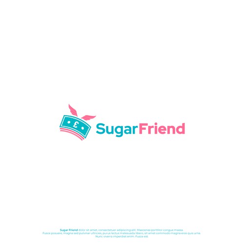 Cash logo with the title 'Logo design for Sugar Friend'