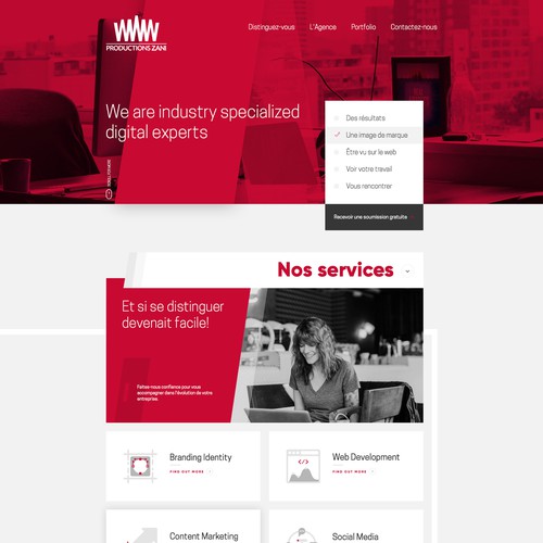 Canadian design with the title 'Zani agency'