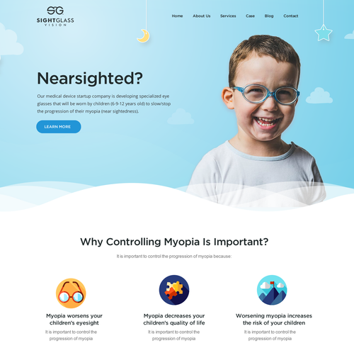 Glass design with the title 'Creative Web Design'