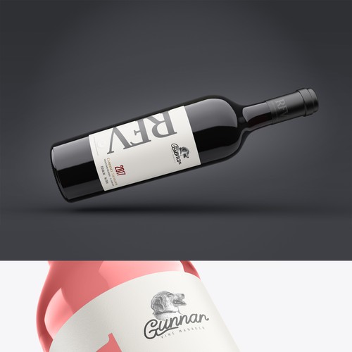 Liquor label with the title 'Label design'