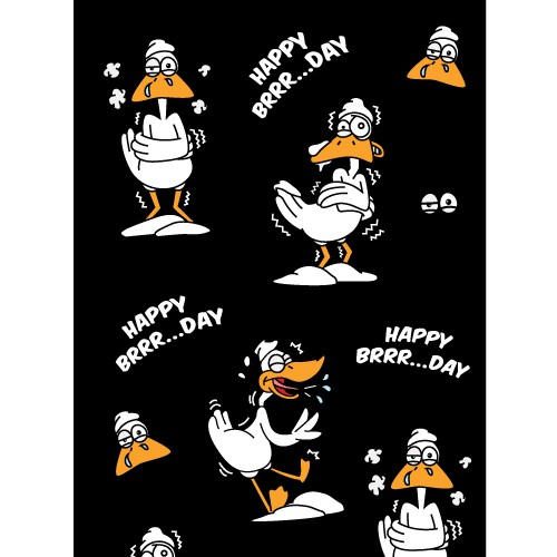 Silly design with the title 'Birthday Fun Silly Cartoon Pattern'