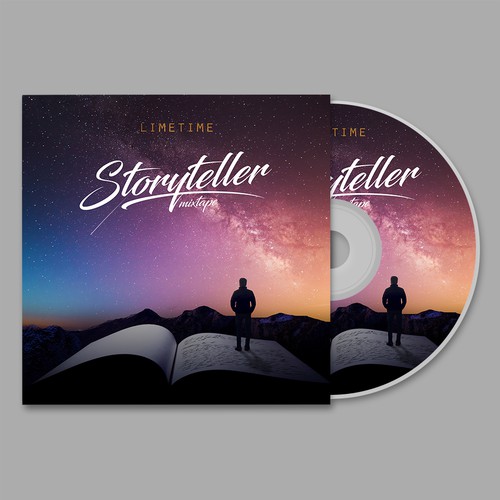 Surreal artwork with the title 'Storyteller - Album Cover'