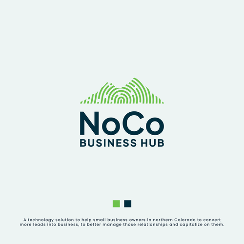 Fingerprint logo with the title 'Logo for a Northern Colorado-based Company'