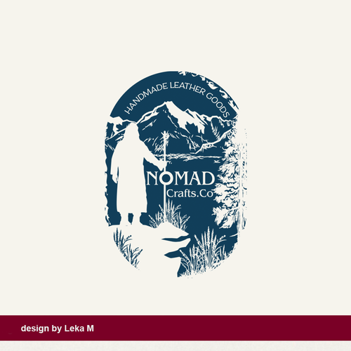 Leather design with the title 'Nomad'