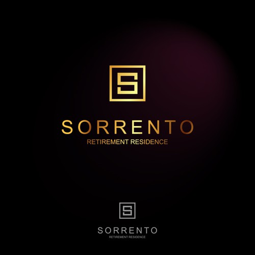 Square logo with the title 'Luxury logo for a retirement residence '