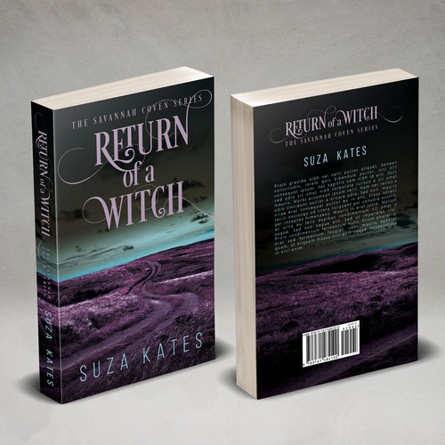 Surreal book cover with the title 'Return Of A Witch Book Cover'