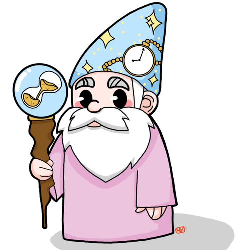 Tablet design with the title 'Concept of a mascot'