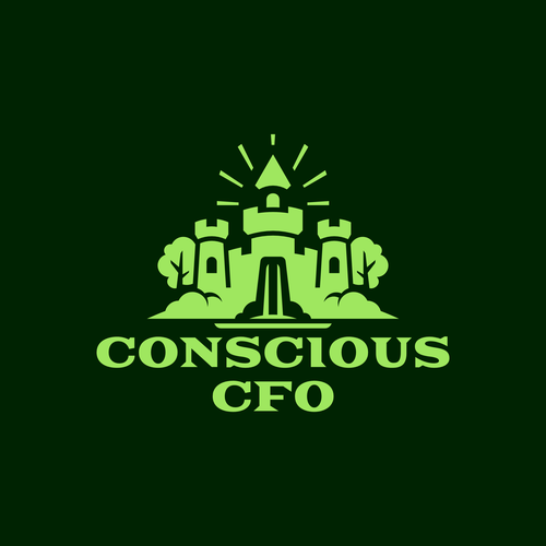 Flow design with the title 'Conscious CFO Logo - Design Entry'