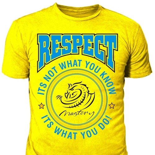 Dragon t-shirt with the title 'Respect t-shirt'