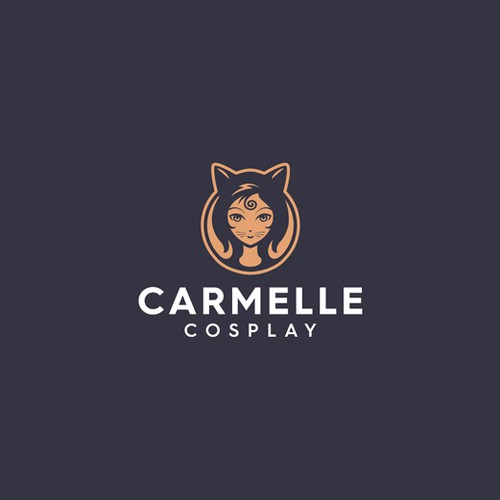 Anime design with the title 'Carmelle Cosplay'