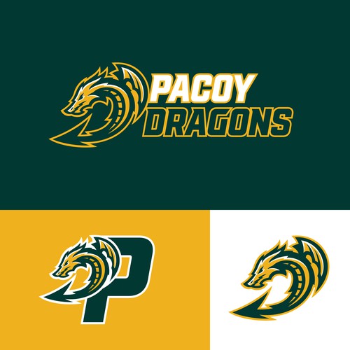 D logo with the title 'Dragon Sport Logo '