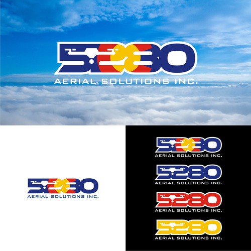 Compact logo with the title 'Creative Logo for Drone and Aerial Photography Company'