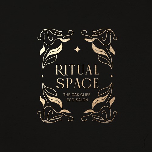 Hair logo with the title 'A Mystical, Vintage Vibe Logo Design for a Hair Salon'