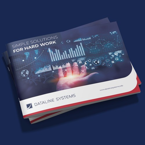 Geeky design with the title 'Brochure Design for Dataline Systems, Inc.'